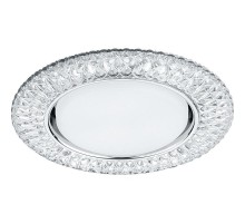 Светильник встраиваемый с белой LED подсветкой CD4043 потолочный GX53 без лампы, прозрачный, хром  41305  Feron