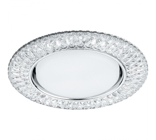 Светильник встраиваемый с белой LED подсветкой CD4043 потолочный GX53 без лампы, прозрачный, хром  41305  Feron