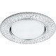 Светильник встраиваемый с белой LED подсветкой CD4043 потолочный GX53 без лампы, прозрачный, хром  41305  Feron