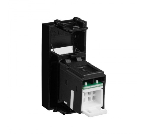 Компьютерная розетка "Черный квадрат" "Avanti" RJ-45 модульная, кат. 6, 1 мод  4402291  DKC