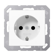 Штепсельная розетка SCHUKO 16A 250V~; термопласт; белый  A1520BFWW  Jung