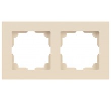 Рамка для розеток и выключателей Intro Accent 6-502-02 на 2 поста, СУ, слоновая кость  Б0063752  Intro