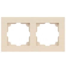 Рамка для розеток и выключателей Intro Accent 6-502-02 на 2 поста, СУ, слоновая кость  Б0063752  Intro