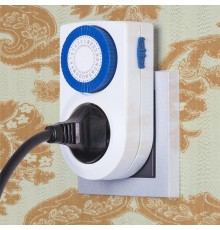 TMH-M-3 16A x1 IP20 Белый розетка-таймер  a026136  Elektrostandard