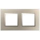 Рамка для розеток и выключателей Elegance 14-5012-04 Classic, на 2 поста, шампань  Б0060579  ЭРА