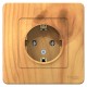 Blanca Ясень С/У Розетка с заземлением без шторок, 16А, 250В  BLNRS001015  SE