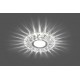 Светильник точечный встраиваемый под лампу, с LED подсветкой CD914 15LED*2835 SMD 4000K, MR16 50W G5.3, прозрачный, хром  28985  FERON