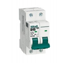 Выключатель автоматический без теплозащиты двухполюсный ВА-103М2P 40А характеристика D 6кА  12551DEK  Dekraft