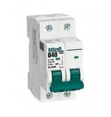 Выключатель автоматический без теплозащиты двухполюсный ВА-103М2P 40А характеристика D 6кА  12551DEK  Dekraft