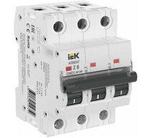 Выключатель автоматический трёхполюсный M10N 3P Z 6А 10кА ARMAT  AR-M10N-3-Z006  IEK