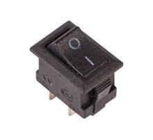 Выключатель клавишный 250V 3А (2с) ON-OFF черный Micro  36-2010  REXANT