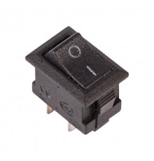 Выключатель клавишный 250V 3А (2с) ON-OFF черный Micro  36-2010  REXANT