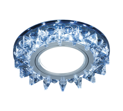 Светильник точечный встраиваемый Backlight BL036 Кругл. Черный/Кристалл/Хром, Gu5.3, LED 4100K  BL036  Gauss