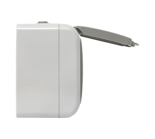 Мурманск Розетка 2-местная 16А с заземлением с крышкой IP54 серый с защитными шторками EKF  EFR16-129-30-54  EKF