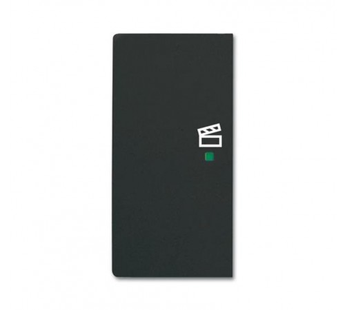 Клавиша двойная левая free@home, сцена, future, цвет чёрный бархат6220-0-0626 ABB