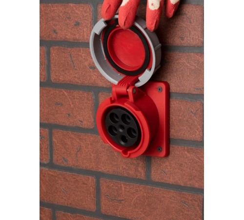 Розетка стационарная внутренняя угловая 4352 3Р+РЕ+N 63А 380В IP67 EKF PROxima  ps-4352-63-380  EKF