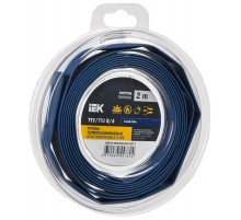 Трубка термоусадочная ТТУ нг-LS 8/4 синяя (2м/упак) IEK  UDR12-008-004-002-K07-T  IEK