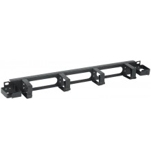 Органайзер кабельный 1U 2 боковых горизонт. и 4 вертик. кольца, черный  CO05-1M6R  ITK