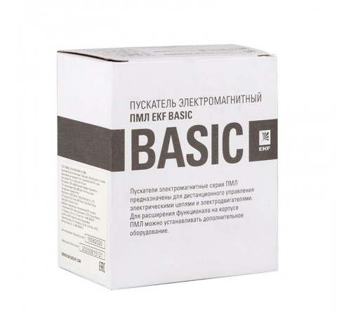 Пускатель электромагнитный серии ПМЛ-1161М 9А 230В  Basic  pml-s-9-230-nc-basic  EKF