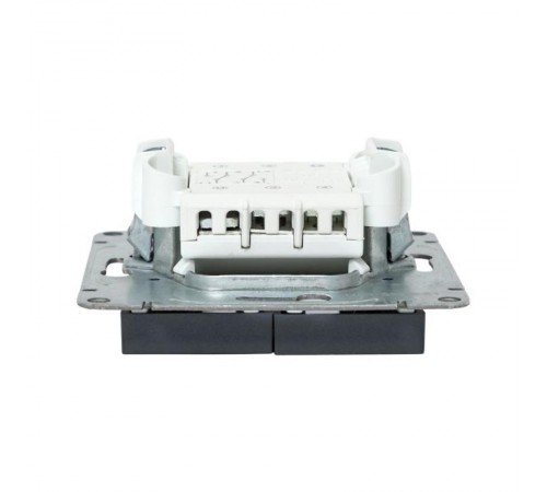 Механизм выключателя, двухклавишный, проходной, графит Эпика  UP1-SWG-21 EKF