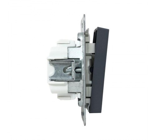 Механизм выключателя, двухклавишный, проходной, графит Эпика  UP1-SWG-21 EKF