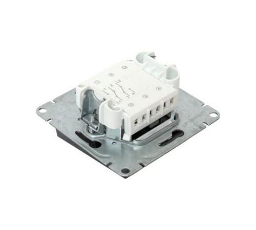 Механизм выключателя, двухклавишный, проходной, графит Эпика  UP1-SWG-21 EKF