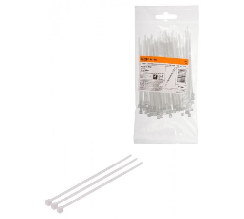 Хомут 2,5х100 мм морозостойкий (белый) (100 шт)  SQ0515-1101  TDM