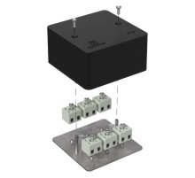 Коробка огнестойкая для кабель-канала 40-0460-FR2.5-12 Е15-Е120 RAL9005 85х85х45 (44 шт/кор) черная  40-0460-9005-FR2.5-12  Промрукав